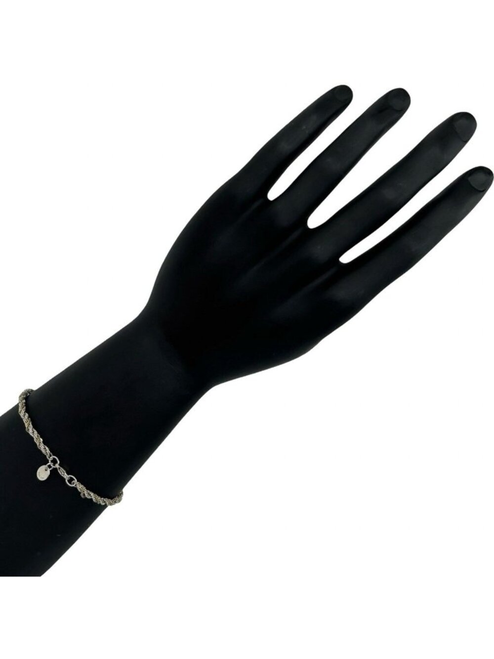 Tiffany & Co Twisted Rope Chain Bracelet 925 Sterling Silver Gold Accessory - Picture 2 of 7